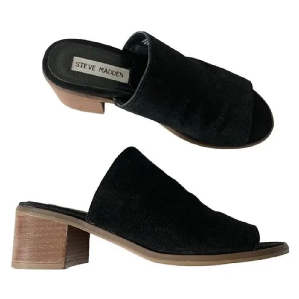 Steve Madden Black Richelle Sandals
